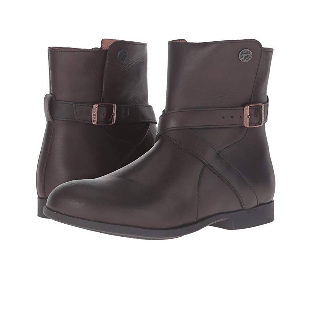 Birkenstock Collins Boot - Dark Brown Leather, 38